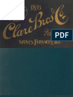 1893 Catalog of Fine Stoves and Furnaces Clare Bros. Co.