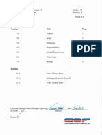 Pressure Vessel Sign Off Section