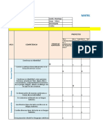 MATRIZ DE PLANIFICACIÓN ANUAL 3 Años