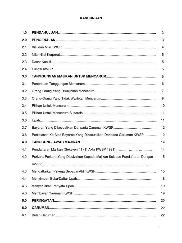 Contoh Surat Pembayaran Backdated Caruman Kwsp