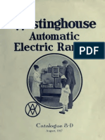 1917 Westinghouse Automatic Electric Ranges