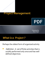 Project Management: Presented by Vikas Singh