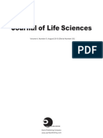 Journal of Life Sciences, Volume 4, Number 5, August 2010 (Serial Number 30)