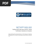 (LATEST) Netapp NCIE-SAN NS0-502 Questions and Answers