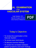 Physical Examination Vascular System: of The