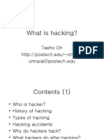 What Is Hacking?: Taeho Oh Ohhara@postech - Edu