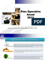 Programa de Operaciones Anual 2015