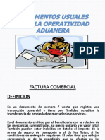 Documentos Usuales para La Operatividad Aduanera