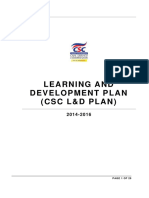 Learning and Development Plan (CSC L&D Plan) : Page 1 of 29