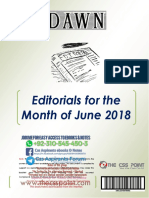 Monthly Dawn Editorials June 2018 Final