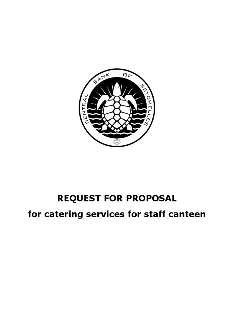 RFP Canteen PDF Request For Proposal Menu