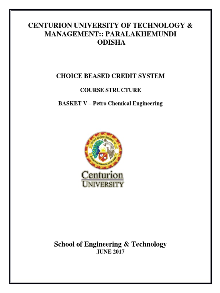 Petrochemical Engineering Course Structure | PDF | Enhanced Oil ...