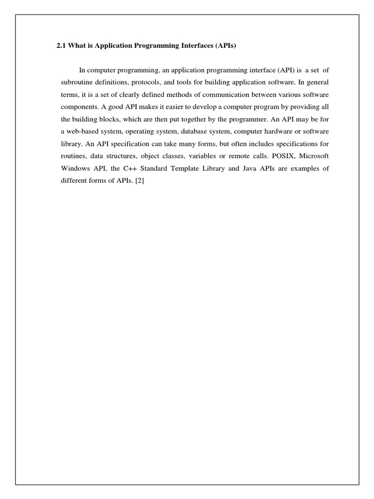 What Is Application Programming Interfaces | PDF | Application ...