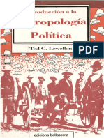 Lewellen, T. 1994 Introduccion a La Antropologia Politica