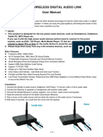 Manual 2.4 GHzWireless Digital Audiolink