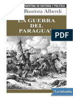 Alberdi Juan Bautista - La Guerra Del Paraguay