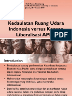 Kedaulatan Ruang Udara Indonesia Versus Konsep Liberalisasi APEC