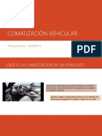 Sistemas de climatización vehicular: componentes, refrigerantes y mantenimiento