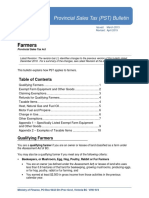 Farmers: Provincial Sales Tax (PST) Bulletin