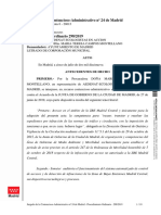 Auto de suspensión de la moratoria de Madrid Central