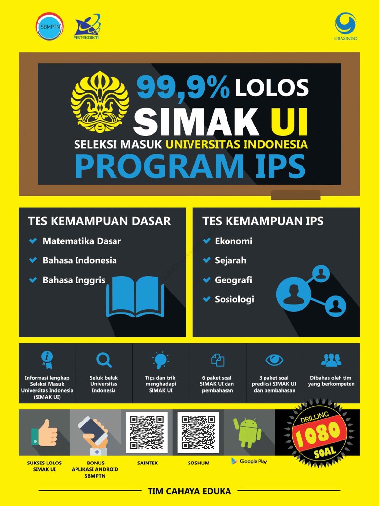 99,9% Lolos SIMAK UI | PDF