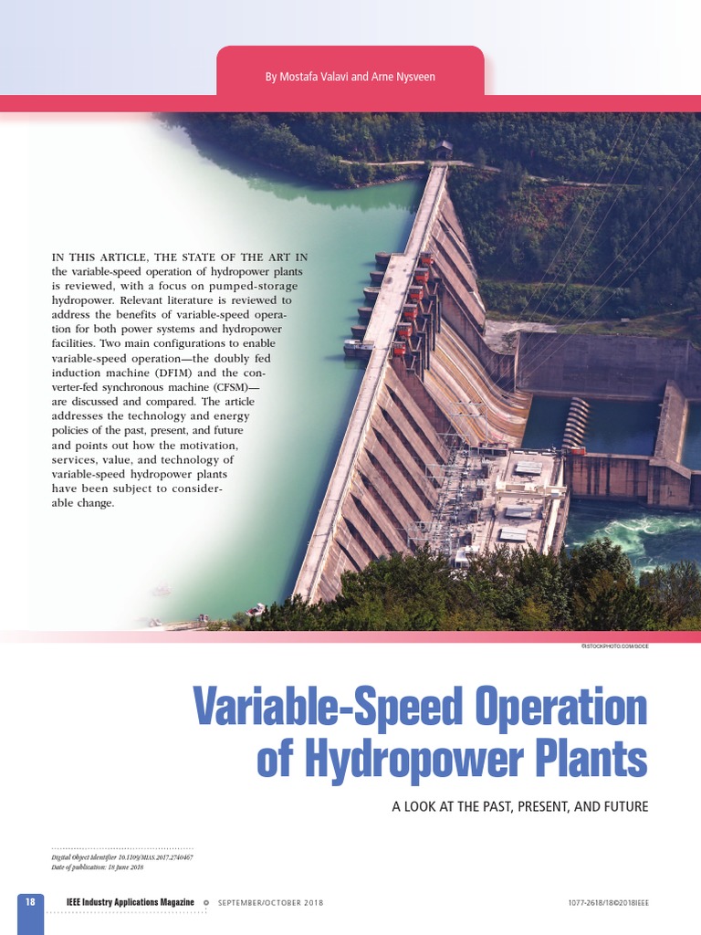Variable Speed Operation | PDF | Electrical Grid | Hydroelectricity