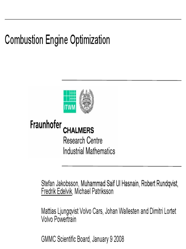 Diesel Engine Optimization Techniques | PDF | Mathematical Optimization ...