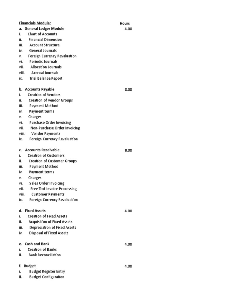 Comprehensive Financials Module Guide | PDF