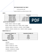 For The Years 2018-2022 Under The Approved TRAIN Tax Law Effective January 1, 2018