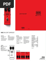 Manual MXR Super Comp | PDF | Power Supply | Decibel