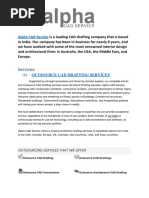 CAD drafting services - CAD drawing services - CAD companies in India