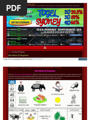 Buku Mimpi 2D Bergambar Erek Erek – Berbagai Buku