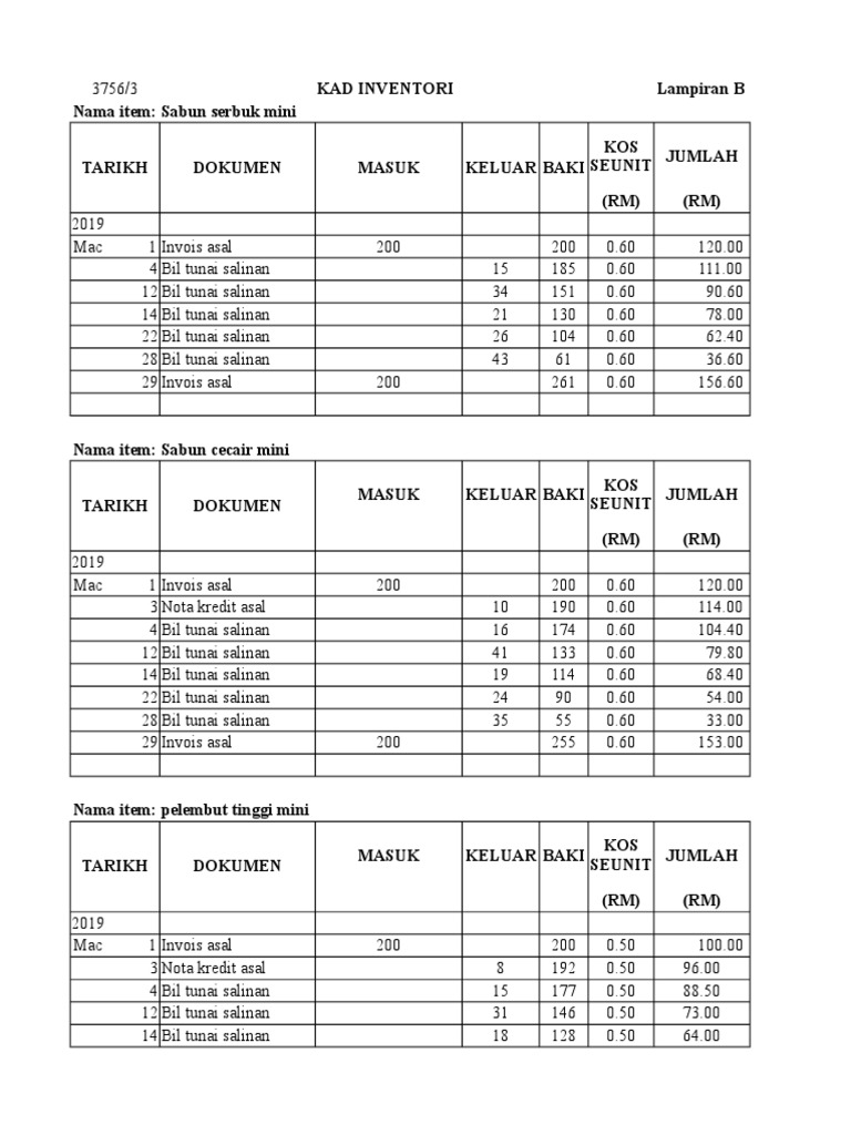 Acc Kad Inventori | PDF