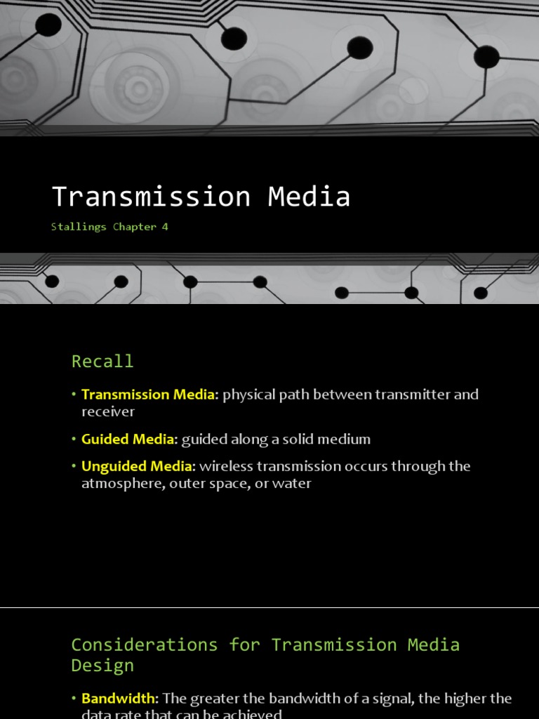 Guided vs Unguided Transmission Media | PDF | Optical Fiber ...