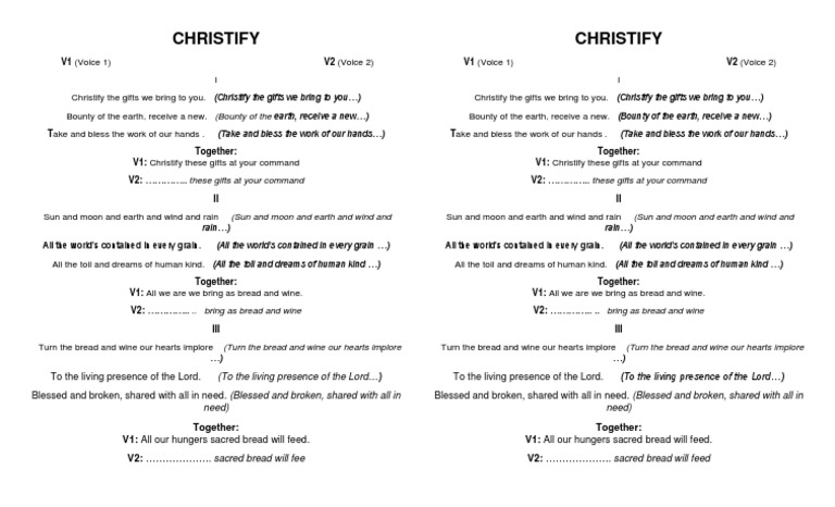 Christify Lyrics | PDF