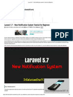 Laravel 5.7 - New Notification System Tutorial For Beginner