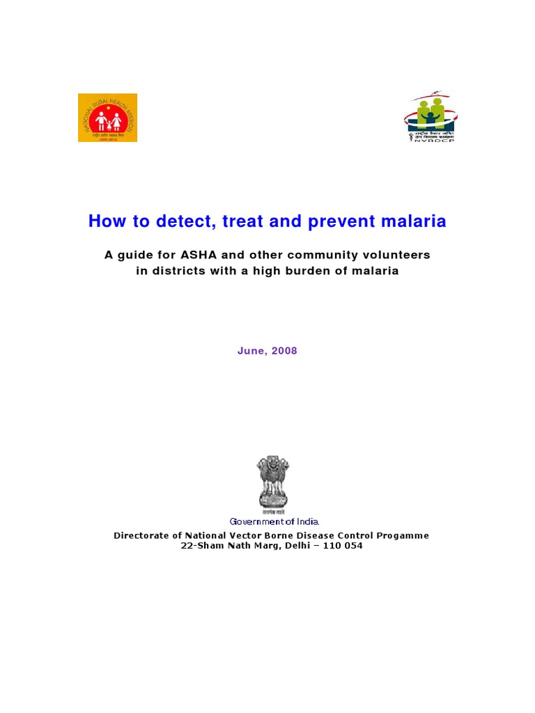 Malaria Detection and Treatment Guide | PDF | Mosquito Net | Malaria