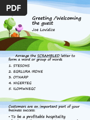 Greeting the Guest