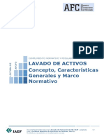 LAVADO DE ACTIVOS. Conceptos Generales y Marco Normativo.
