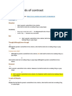 Words of Contrast Examples - Learn English Lab