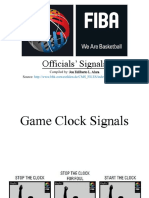 Officials' Signals: Compiled By: Jon Edilberto L. Alura Source