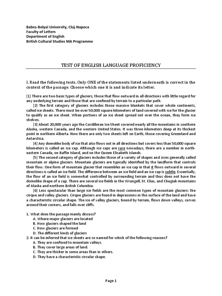 Language Proficiency Exam Pdf | English Proficiency Practice Test Pdf ...