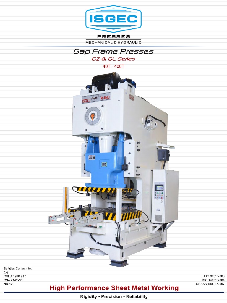 Gap Frame Presses PDF | PDF