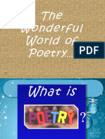 The Wonderful World of Poetry