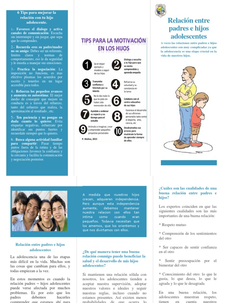 6 Tips para Mejorar La Relacion Con Tu Hijo Adolescente | PDF ...
