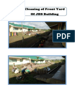 Cleaning of Front Yard of JHS Building