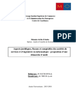 Aspects Juridiques, Fiscaux Et Comptables Des Sociétés de Services Et D'ingénierie en Informatique