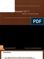 Romans 13:1-7: Present by Eleazar and Theresa