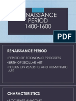 Renaissance Period 1400-1600