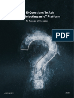 Top 10 Questions To Ask Before Selecting An Iot Platform